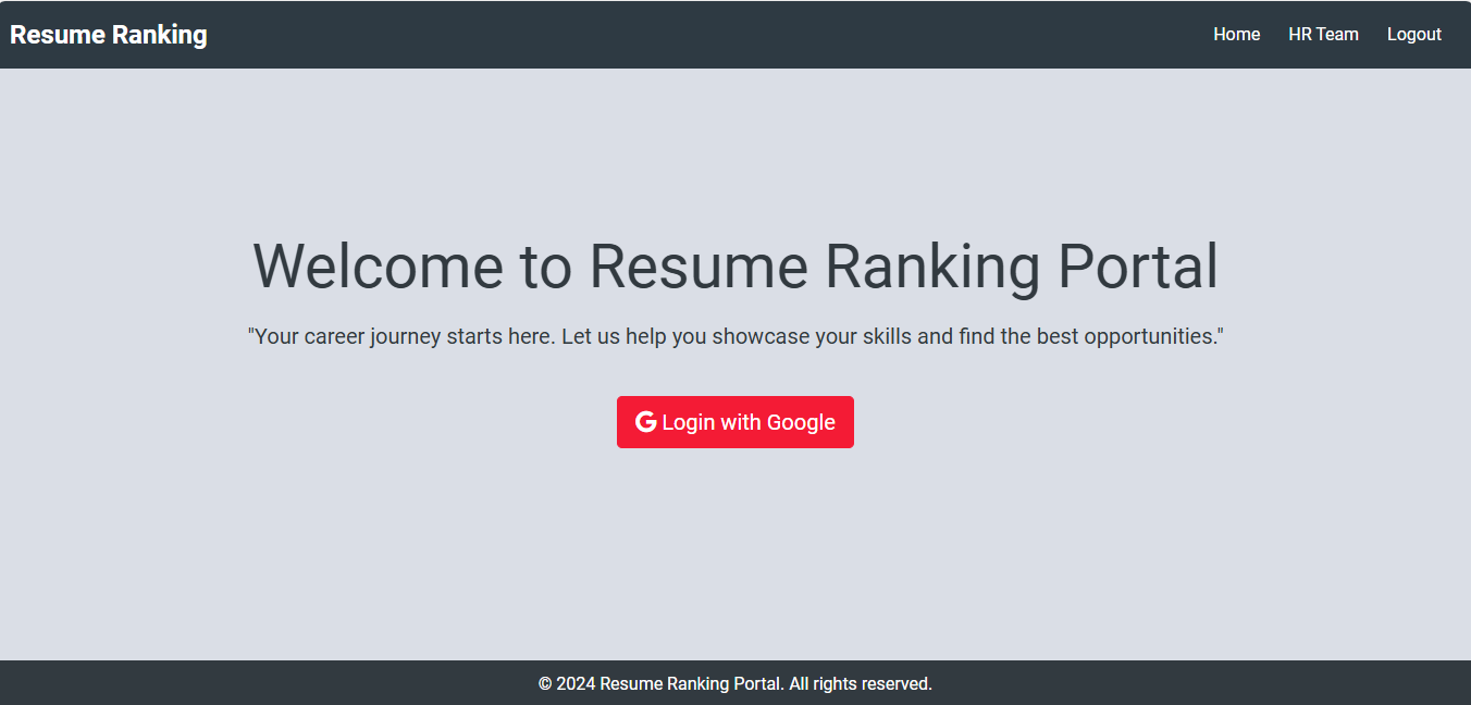 Resume Ranking